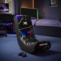X Rocker Video Rocker Gaming Chair for Kids - Gamepad in Black - thumbnail 1