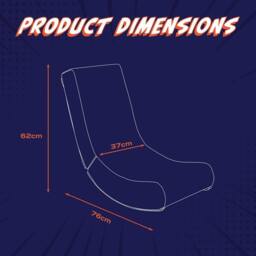 X Rocker Video Rocker Gaming Chair for Kids - Gamepad in Black - thumbnail 6