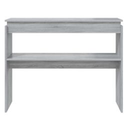 Berkfield Home Console Table Grey Sonoma 102x30x80 cm Engineered Wood - Size: 102 x 30 x 80 cm - thumbnail 3