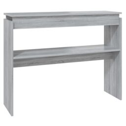 Berkfield Home Console Table Grey Sonoma 102x30x80 cm Engineered Wood - Size: 102 x 30 x 80 cm - thumbnail 2