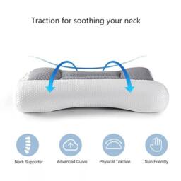 VOGREX 1Pcs Memory Foam Pillow for Neck/Shoulder Pain Relief - thumbnail 2