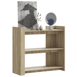 Berkfield Home Console Table Sonoma Oak 100x35x90 cm Engineered Wood in Brown - Size: 100 x 35 x 90 cm - thumbnail 1