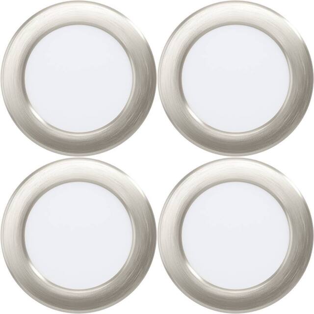 Loops 4 PACK Sleek Satin Nickel Ceiling Spotlight for Indoor Space - Design in Metallics - image 1