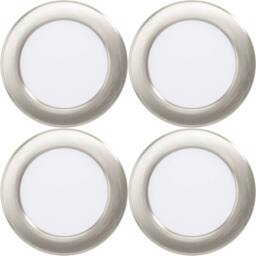 Loops 4 PACK Sleek Satin Nickel Ceiling Spotlight for Indoor Space - Design in Metallics - thumbnail 1