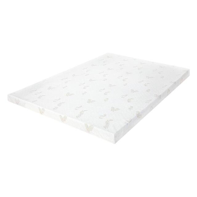 Lavio Mattress Topper Memory Foam Double Dual Layer Pressure Relief in White - image 1