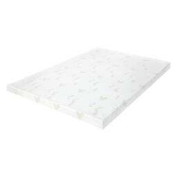 Lavio Mattress Topper Memory Foam Double Dual Layer Pressure Relief in White - thumbnail 1