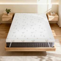 Lavio Mattress Topper Memory Foam Double Dual Layer Pressure Relief in White - thumbnail 3