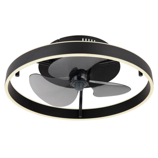 Netlighting Conway Ceiling Fan Black LED Dimmable 27006500K Remote Control Timer - image 1
