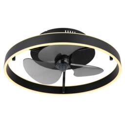Netlighting Conway Ceiling Fan Black LED Dimmable 27006500K Remote Control Timer - thumbnail 5