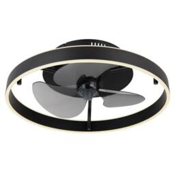 Netlighting Conway Ceiling Fan Black LED Dimmable 27006500K Remote Control Timer - thumbnail 1