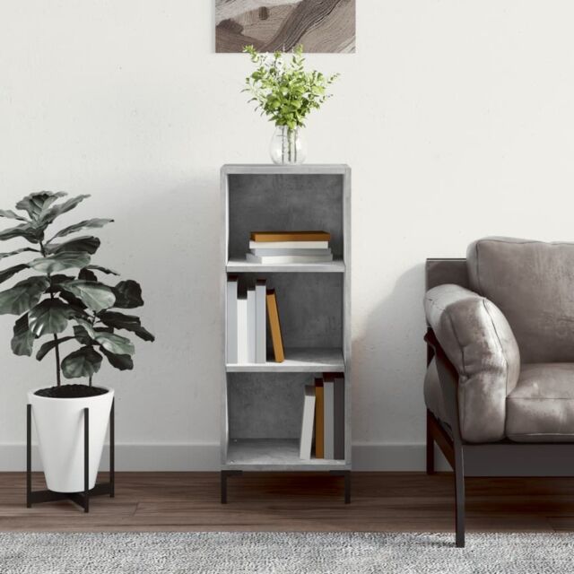 Berkfield Home Sideboard Concrete Grey 34.5x32.5x90 cm Engineered Wood - image 1