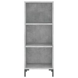 Berkfield Home Sideboard Concrete Grey 34.5x32.5x90 cm Engineered Wood - thumbnail 4