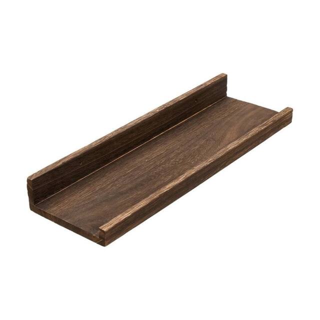 Kelvenix 3 Pcs Wall Floating Book Shelves Charcoal Color in Brown - Size: 0.6m2 - image 1