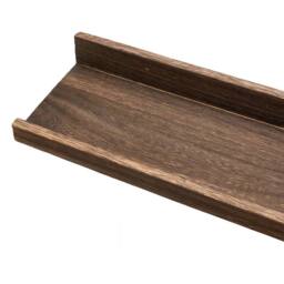 Kelvenix 3 Pcs Wall Floating Book Shelves Charcoal Color in Brown - Size: 0.6m2 - thumbnail 4