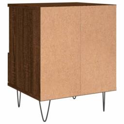 Berkfield Home Bedside Cabinets 2 pcs Brown Oak 40x35x50 cm Engineered Wood - Size: 40 x 35 x 50 cm - thumbnail 9