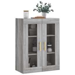 Berkfield Home Wall Mounted Cabinet Grey Sonoma 69.5x34x90 cm - thumbnail 4