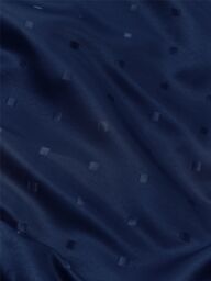 Luxury Living Adi Lined Ring Top Eyelet Curtains in Navy - Size: 229 cm width x 183 cm drop - thumbnail 4