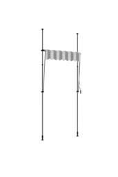 Living and Home Outdoor Manual Retractable Patio Awning with Hand Crank in Grey - Size: Small - thumbnail 8