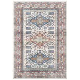 The Rug Shop UK Blue Bordered Floral 7mm Thick Stain-Resistant Traditional Rug - Size: 120 cm x 170 cm - thumbnail 2