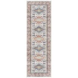The Rug Shop UK Blue Bordered Floral 7mm Thick Stain-Resistant Traditional Rug - Size: 120 cm x 170 cm - thumbnail 4