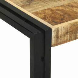 Berkfield Home 2 Piece Coffee Table Set Solid Rough Wood Mango in Brown - thumbnail 7