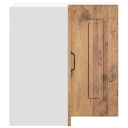 Berkfield Home Kitchen Wall Corner Cabinet Kalmar Old Wood Engineered Wood in Brown - thumbnail 6
