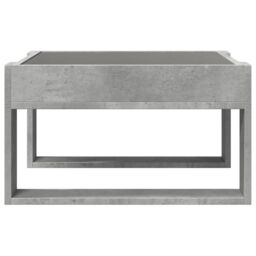 Berkfield Home Coffee Table with Infinity LED Concrete Grey 50x53x30 cm - Size: 50 x 53 x 30 cm - thumbnail 6