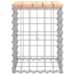 Berkfield Home Garden Bench Gabion Design 33x31x42 cm Solid Wood Pine in Brown - Size: 33 x 31 x 42 cm - thumbnail 4