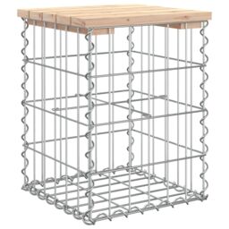 Berkfield Home Garden Bench Gabion Design 33x31x42 cm Solid Wood Pine in Brown - Size: 33 x 31 x 42 cm - thumbnail 5