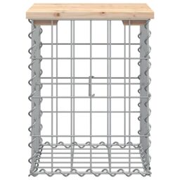 Berkfield Home Garden Bench Gabion Design 33x31x42 cm Solid Wood Pine in Brown - Size: 33 x 31 x 42 cm - thumbnail 3