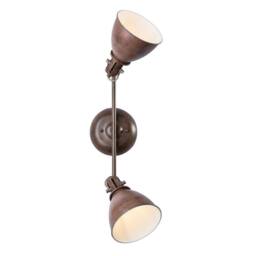 Netlighting Giorgio Twin Ceiling Spotlight Rust Colored 2x E14 in Brown - thumbnail 4