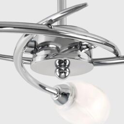 ValueLights Mia 3 Way Silver Ceiling Bar Light - thumbnail 4
