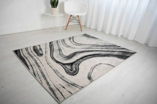 Celebrity Interiors Balletto 18BA Anthra/Grey Rug in Grey - Size: 160 cm x 230 cm - image 1