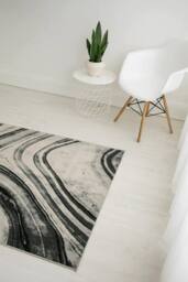 Celebrity Interiors Balletto 18BA Anthra/Grey Rug in Grey - Size: 160 cm x 230 cm - thumbnail 3
