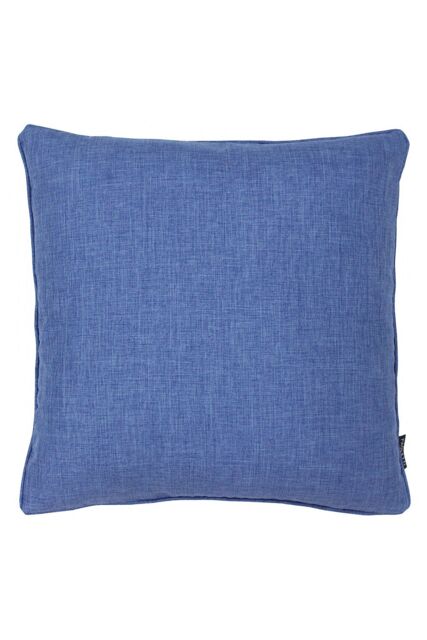 Essentials Twilight Textured Woven Piped Reversible Cushion in Blue - Size: 45 cm x 45 cm