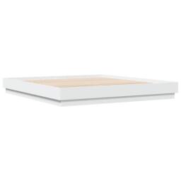 Berkfield Home Durable Bed Frame with LED without Mattress White 180x200 cm Supe - Size: Super King - thumbnail 8