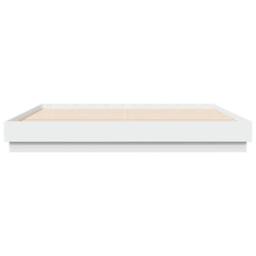 Berkfield Home Durable Bed Frame with LED without Mattress White 180x200 cm Supe - Size: Super King - thumbnail 6