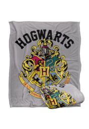 Harry Potter Hogwarts Crest 3 Officially Licensed Silky Touch Super Soft Throw Blanket 152x127 cm in White - thumbnail 2