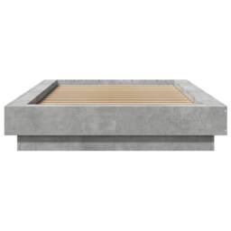 Berkfield Home Bed Frame with LED Lights without Mattress Concrete Grey 90x190cm - Size: 90x190 cm - thumbnail 5