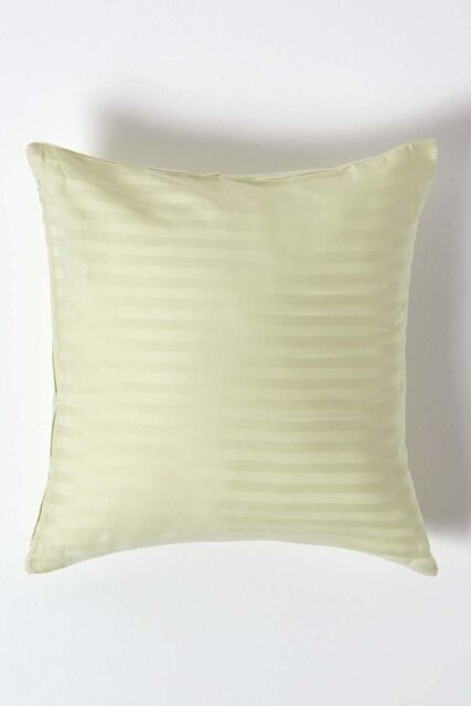 Homescapes Continental Egyptian Cotton Pillowcase 330 TC, 40 x 40 cm in Green - image 1