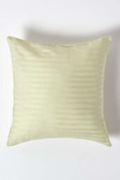 Homescapes Continental Egyptian Cotton Pillowcase 330 TC, 40 x 40 cm in Green