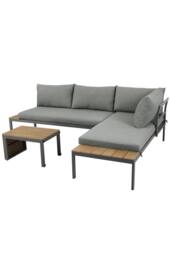 More4Homes Tampa Garden Corner Sofa Outdoor Sofa Set with Table in Grey - thumbnail 7