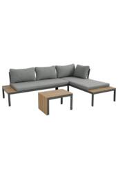 More4Homes Tampa Garden Corner Sofa Outdoor Sofa Set with Table in Grey - thumbnail 4