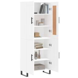 Berkfield Home Highboard White 69.5x34x180 cm Engineered Wood - thumbnail 3