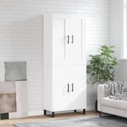 Berkfield Home Highboard White 69.5x34x180 cm Engineered Wood