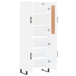 Berkfield Home Highboard White 69.5x34x180 cm Engineered Wood - thumbnail 4