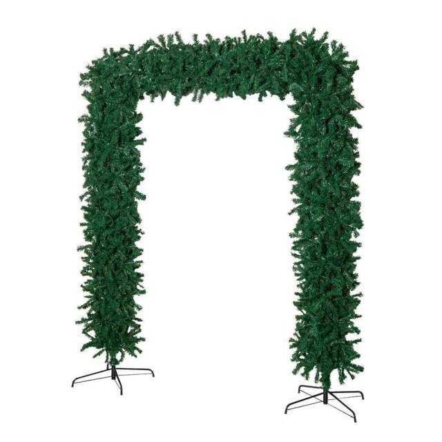 Samuel Alexander 8ft Single Door Green Flat Top Christmas Tree Arch - image 1
