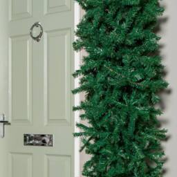 Samuel Alexander 8ft Single Door Green Flat Top Christmas Tree Arch - thumbnail 5