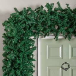 Samuel Alexander 8ft Single Door Green Flat Top Christmas Tree Arch - thumbnail 6