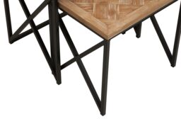 Orsina Stable Set Of Two Side Tables, Stylish Kitchen Side Table For Breakfast, Robust Table For Livingroom in Natural - thumbnail 6
